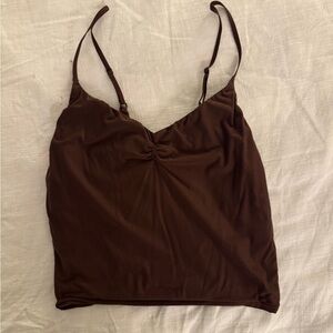 Aerie Smoothiez Soft Brown Bralette Top